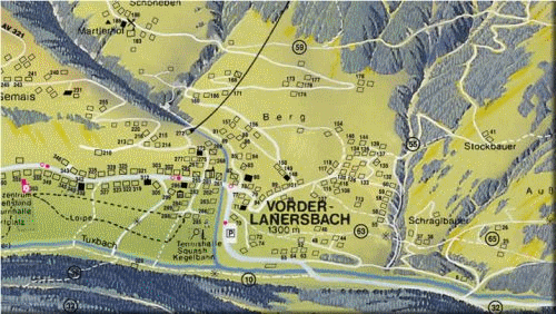 Map of Vorderlanersbach